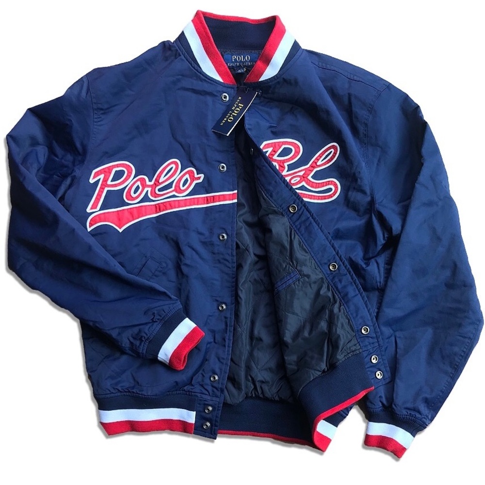 Polo RL baseball logo bomber jacket 🧥